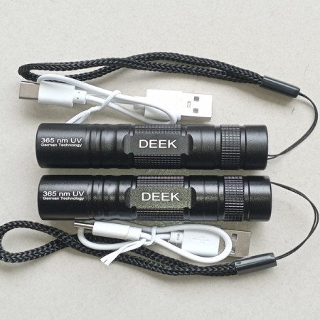 DEEK Premium 365 nm UV Rechargeable Money Checker Flashlight