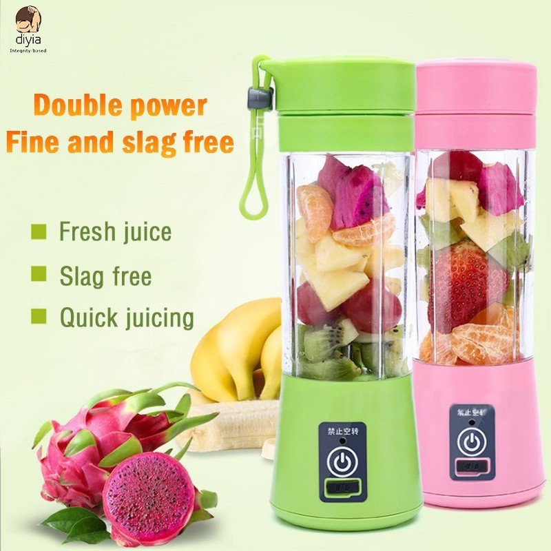 Juice Blender HM-03 Rechargeable 380ml Juicers & Fruit Extractors Multicolor