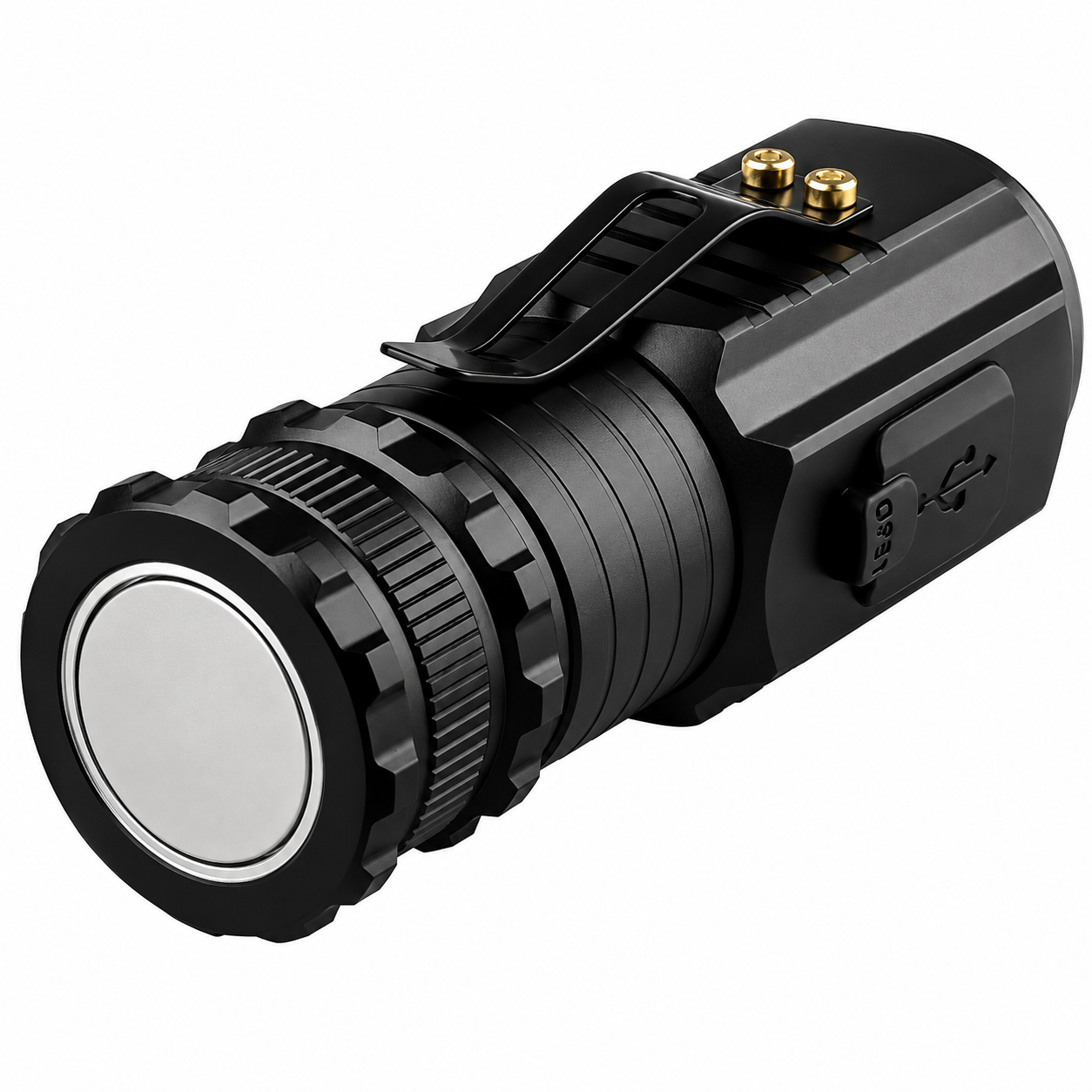 Mini LED Flashlight (Metal Body Torch Light) - 1200 LM