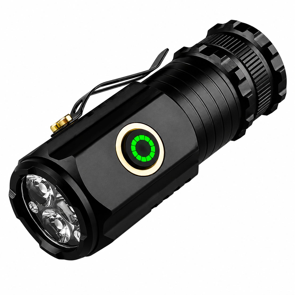 Mini LED Flashlight (Metal Body Torch Light) - 1200 LM