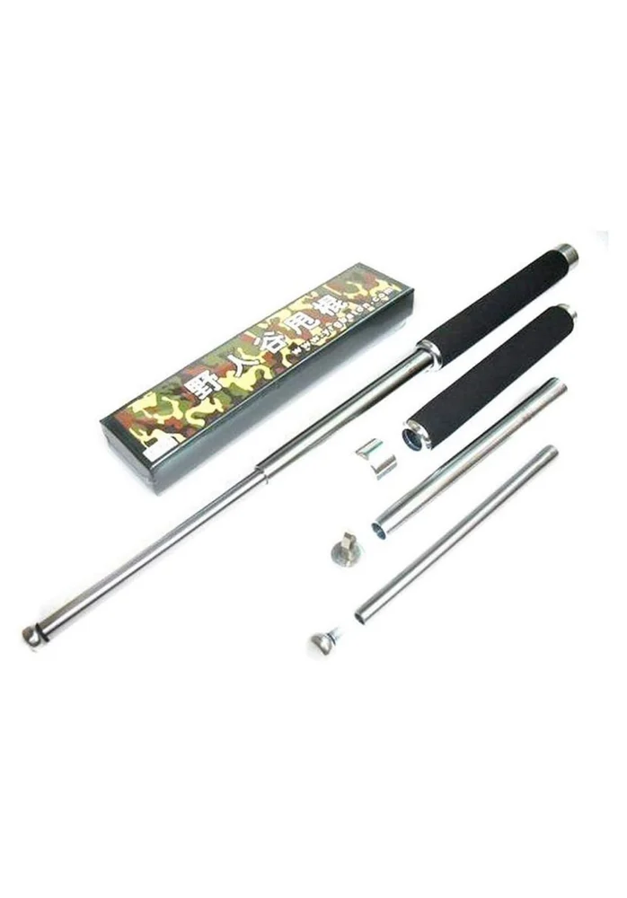 Silver Extendable Self Defence Rab Stick - 26 inch