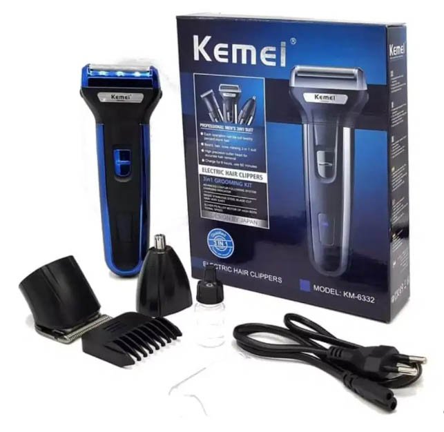 Kemei KM-6330 3 In 1 Hair Trimmer Grooming Kit