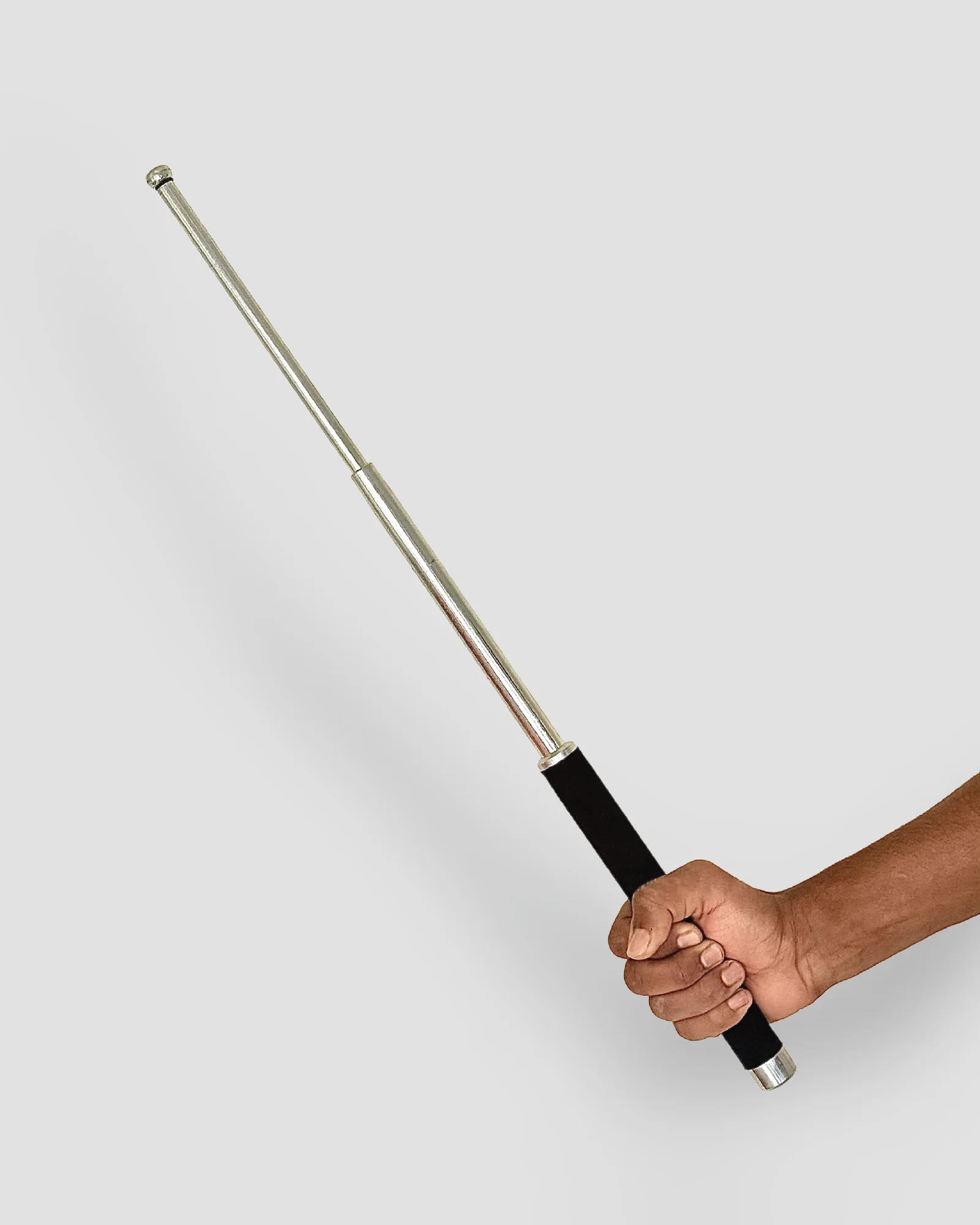 Silver Extendable Self Defence Rab Stick - 26 inch