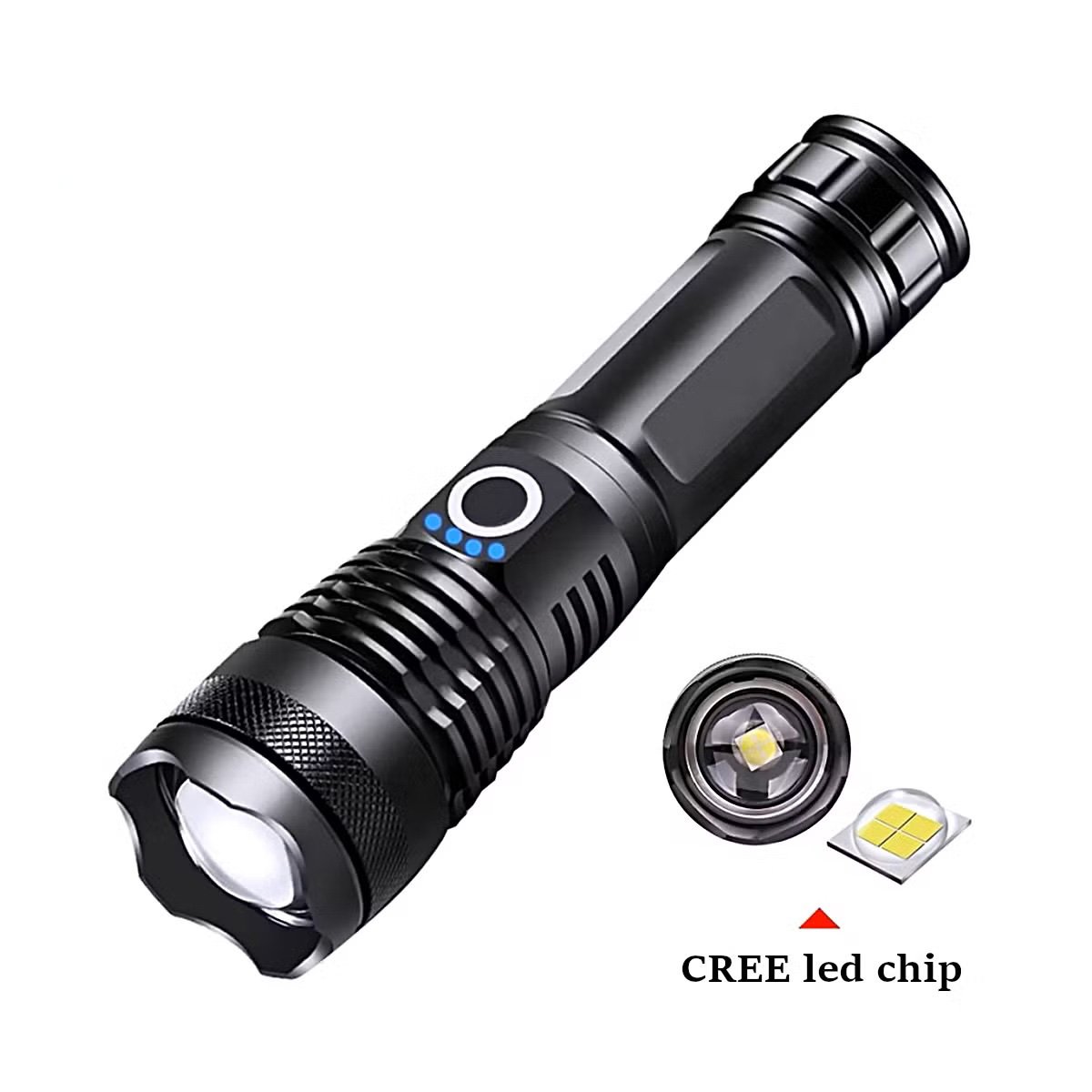 P50 LED Rechargeable Torch Light - 2000 Lumens